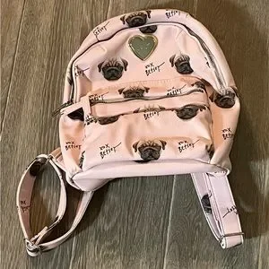 Betsey Johnson | Bags | Pink Pug Mini Backpack | Poshmark display picture 1